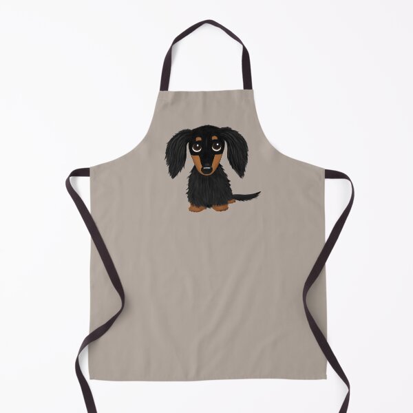 Item preview, Black and Tan Long Haired Dachshund designed and sold by Jenn Inashvili.