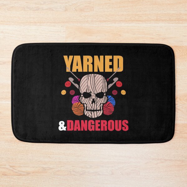 Item preview, Yarned & Dangerous | Yarn and Crochet Lover designed and sold by Dancing Dolphin Crafts.