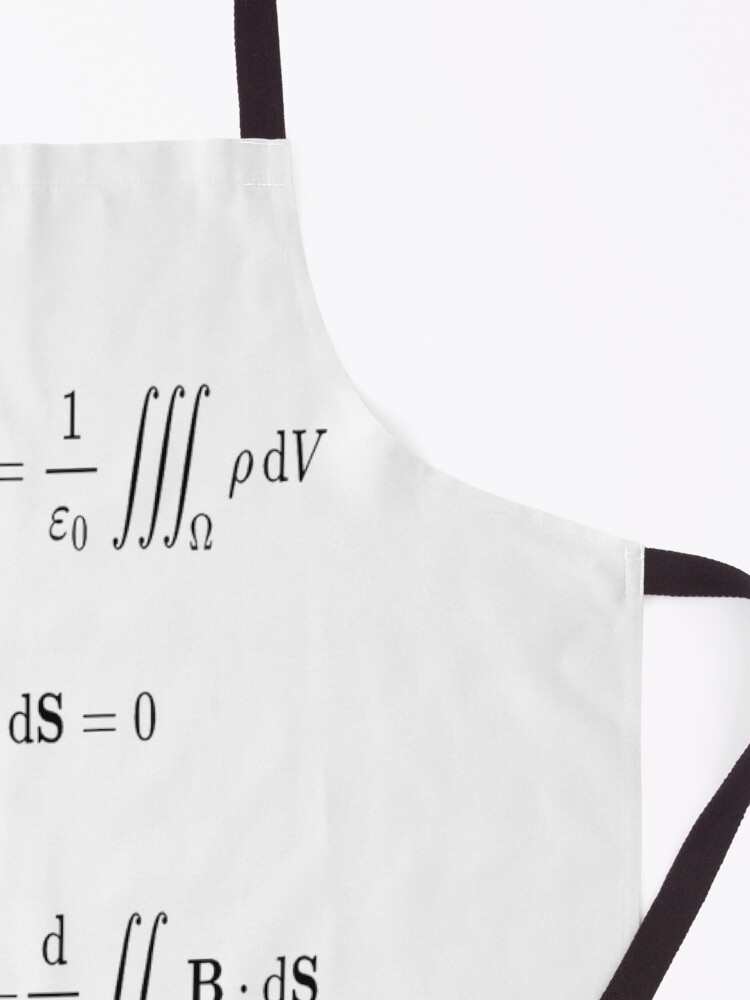 Alternate view of Maxwell's equations, #Maxwells, #equations, #MaxwellsEquations, Maxwell, equation, MaxwellEquations, #Physics, Electricity, Electrodynamics, Electromagnetism Apron