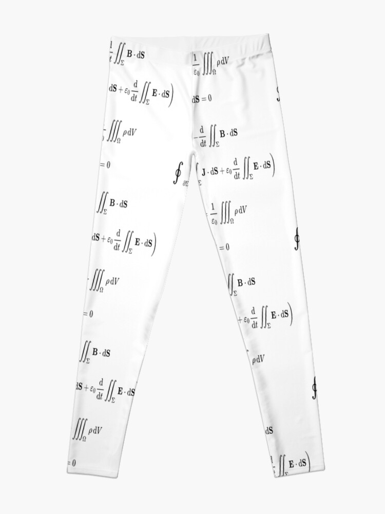 Alternate view of Maxwell's equations, #Maxwells, #equations, #MaxwellsEquations, Maxwell, equation, MaxwellEquations, #Physics, Electricity, Electrodynamics, Electromagnetism Leggings