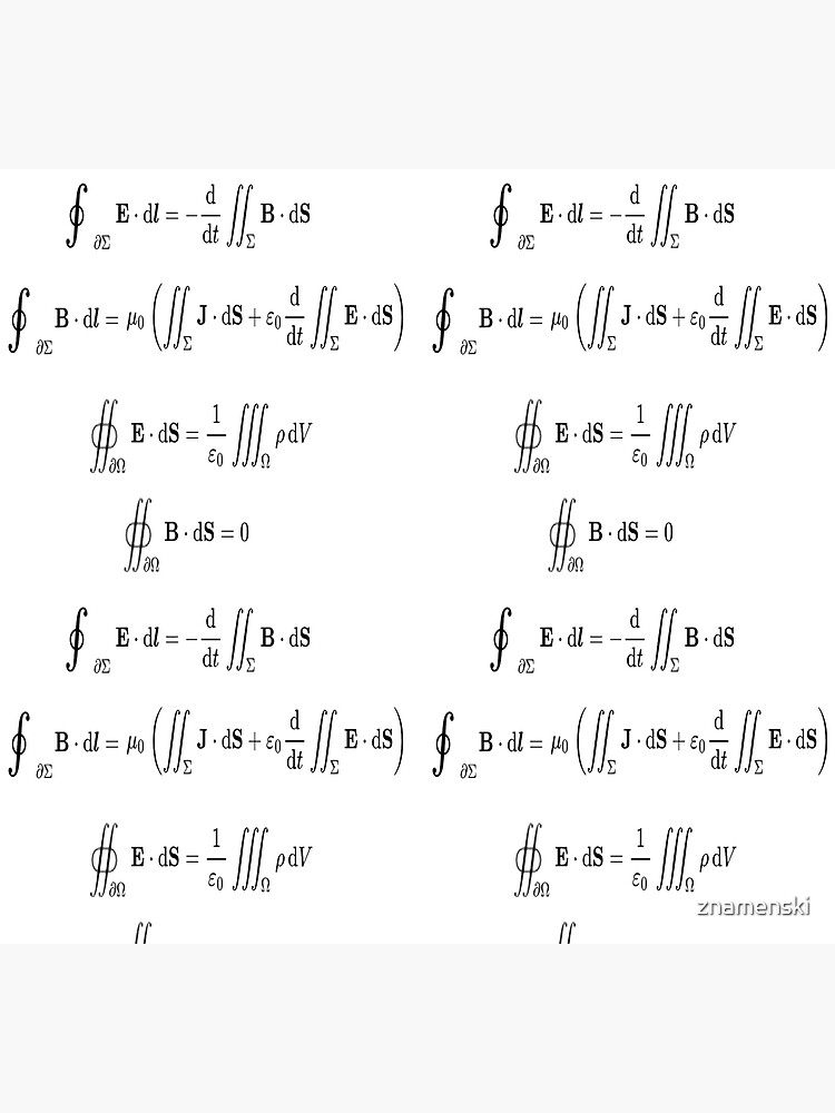 Maxwell's equations, #Maxwells, #equations, #MaxwellsEquations, Maxwell, equation, MaxwellEquations, #Physics, Electricity, Electrodynamics, Electromagnetism by znamenski