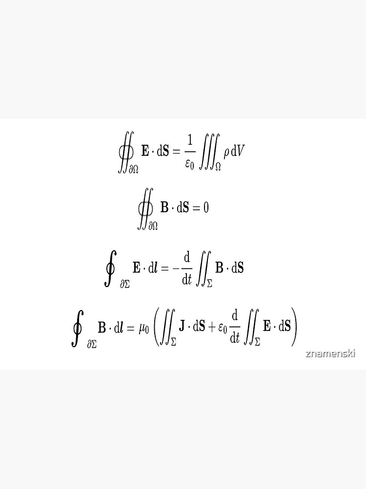 Maxwell's equations, #Maxwells, #equations, #MaxwellsEquations, Maxwell, equation, MaxwellEquations, #Physics, Electricity, Electrodynamics, Electromagnetism by znamenski