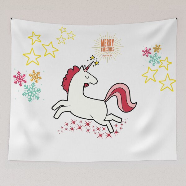 Item preview, merry christmas and a happy unicorn year designed and sold by SpicyCherrys.