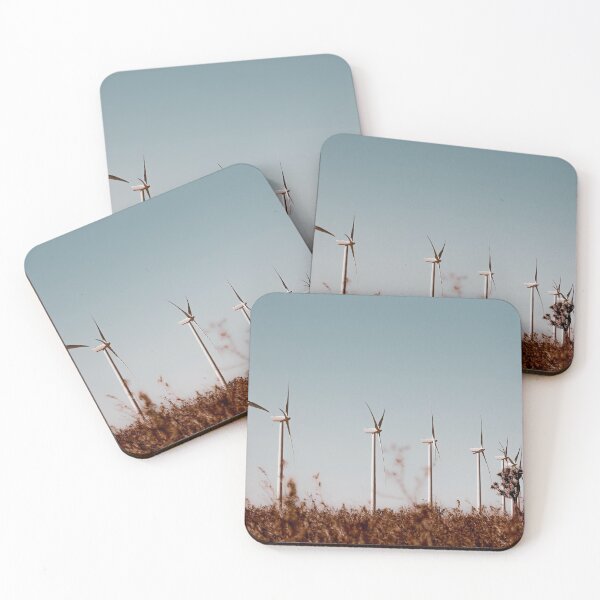 Item preview, Wind turbine in the desert with blue sky at Kern County California USA designed and sold by Mrvell.