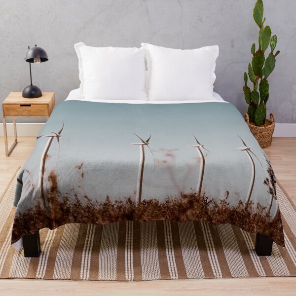 Item preview, Wind turbine in the desert with blue sky at Kern County California USA designed and sold by Mrvell.