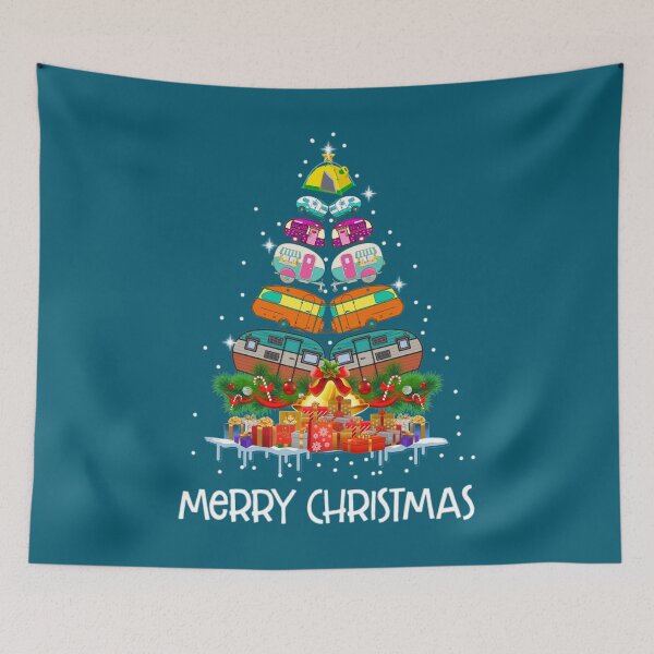 Item preview, Camper Van Camping Car Merry Christmas  designed and sold by GeniusDesignArt.