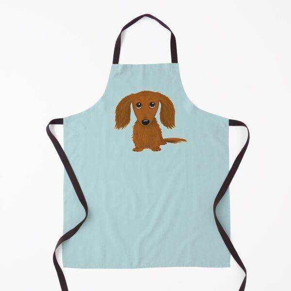 Item preview, Longhaired Red Dachshund Cartoon Wiener Dog designed and sold by Jenn Inashvili.