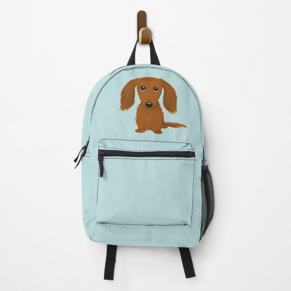 Item preview, Longhaired Red Dachshund Cartoon Wiener Dog designed and sold by Jenn Inashvili.