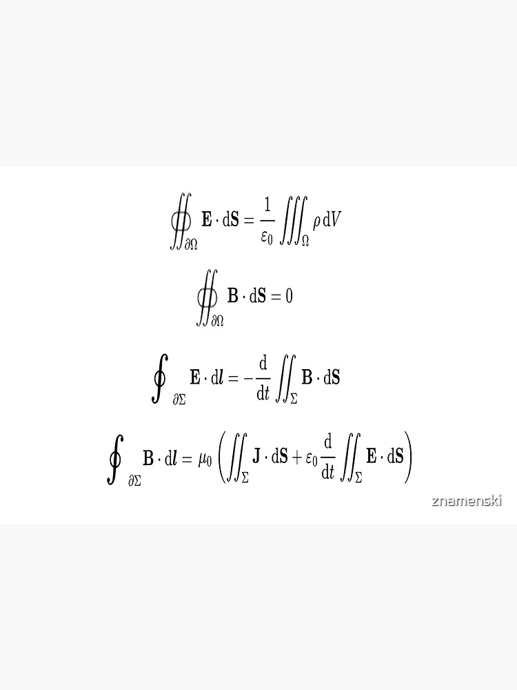 Maxwell's equations, #Maxwells, #equations, #MaxwellsEquations, Maxwell, equation, MaxwellEquations, #Physics, Electricity, Electrodynamics, Electromagnetism by znamenski