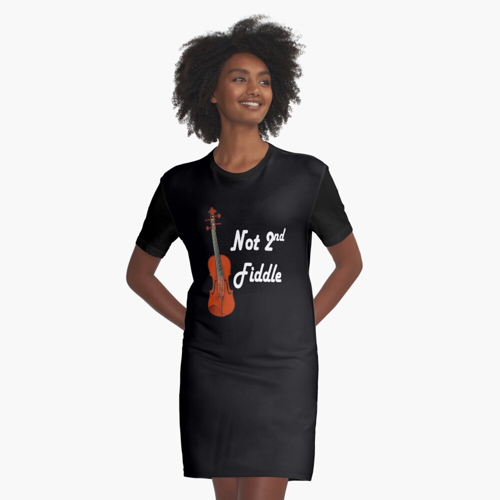 Playing Second Fiddle - The Best Graphic T-Shirt Dress