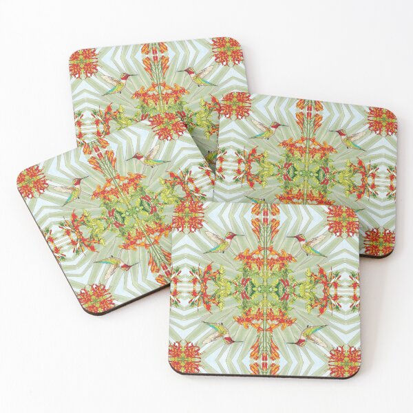 Item preview, Mirror Dazzle Mandala Rectangle Annas Hummingbirds for Home Art etc designed and sold by HummingbirdPics.