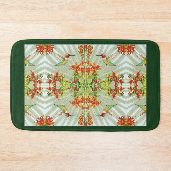 Item preview, Mirror Dazzle Mandala Rectangle Annas Hummingbirds for Home Art etc designed and sold by HummingbirdPics.