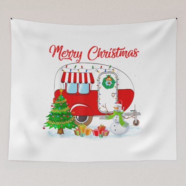 Item preview, Camping Christmas Happy Camper designed and sold by GeniusDesignArt.