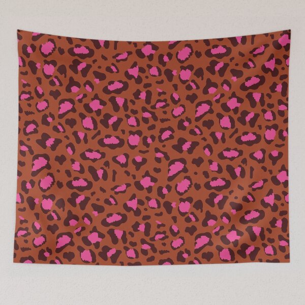 Item preview, Estampado de leopardo terracota y magenta designed and sold by alienrabbit.