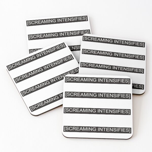 Item preview, Screaming intensifies closed caption 4-pack designed and sold by astraeanm.