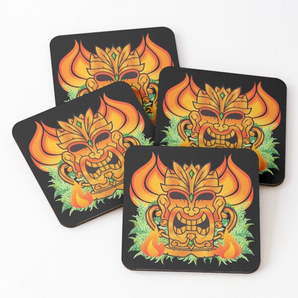 Item preview, Tiki Head Flames and Laughing designed and sold by SloganExpress.