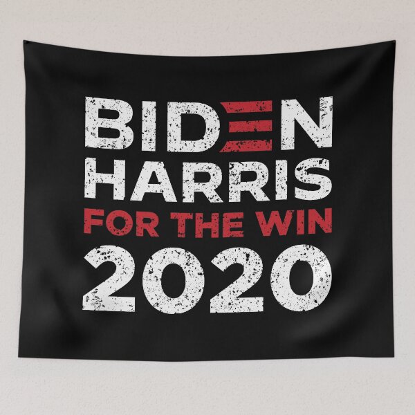 Item preview, BIDEN HARRIS FOR THE WIN! (Distressed Effect)  designed and sold by HeraAndKosmos.