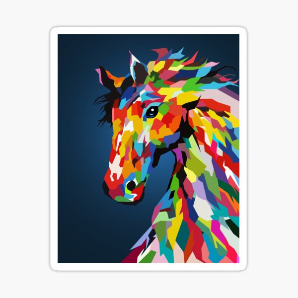 Horse over you Sticker