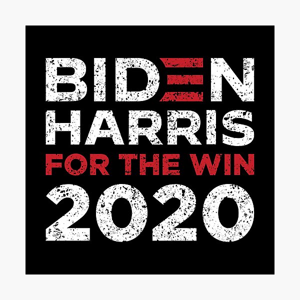 Item preview, BIDEN HARRIS FOR THE WIN! (Distressed Effect)  designed and sold by HeraAndKosmos.