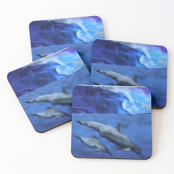 Item preview, Dolphins Swimming designed and sold by MuscleCarTs.