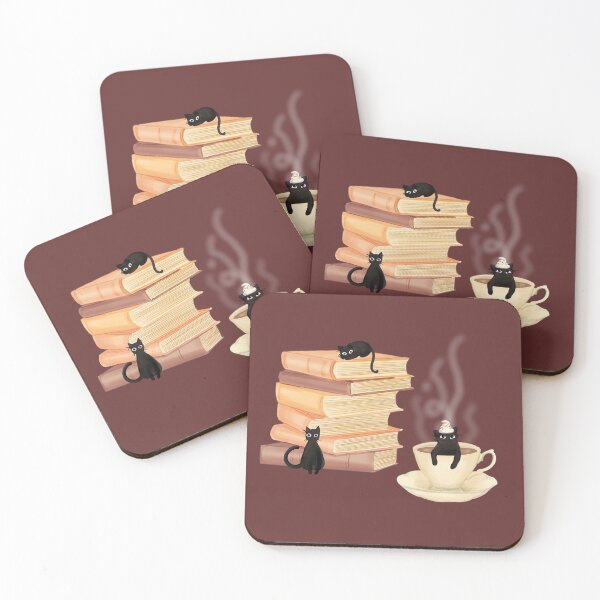 Item preview, Books Cats and Coffee designed and sold by rachelleybell.