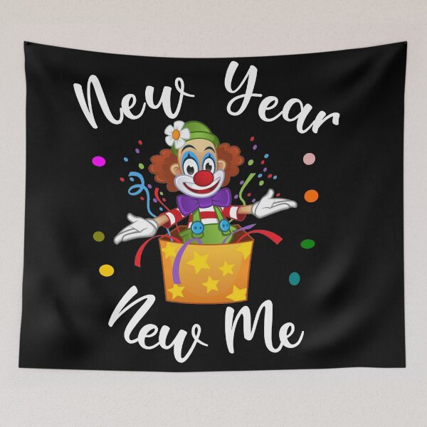Aperçu de l'œuvre Nouvel an, nouveau design de clown créée et vendue par The Merch.