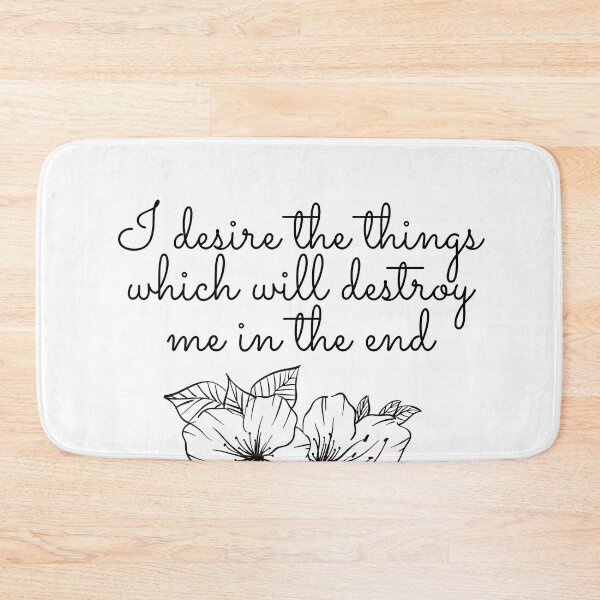 Item preview, I desire the things - Sylvia Plath Quote designed and sold by Faeblehoarder.