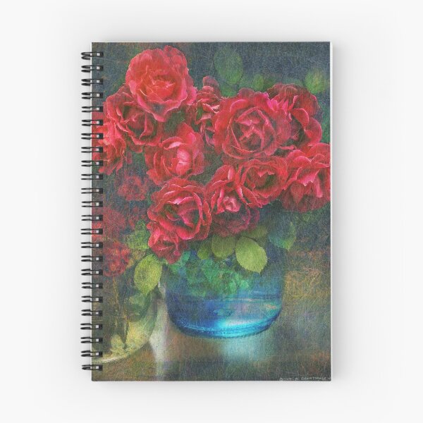 Item preview, roses in blue jar designed and sold by R Christopher  Vest.