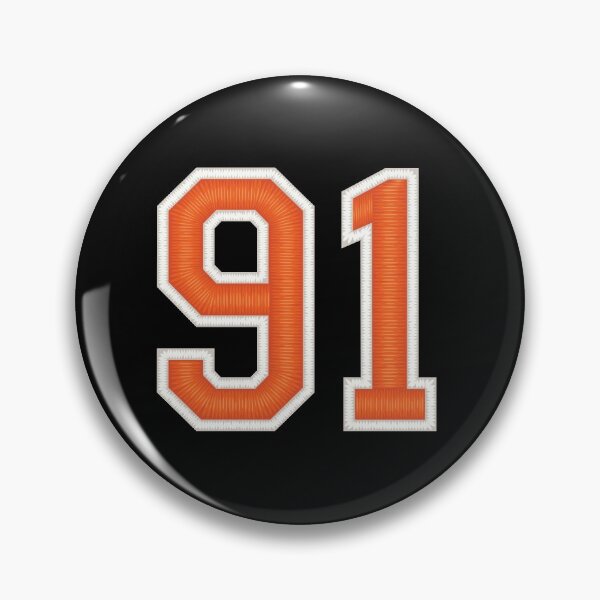 Item preview, Sports Number 91 Jersey Ninety-One Orange designed and sold by elhefe.
