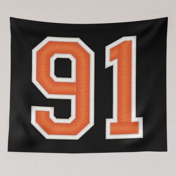 Item preview, Sports Number 91 Jersey Ninety-One Orange designed and sold by elhefe.