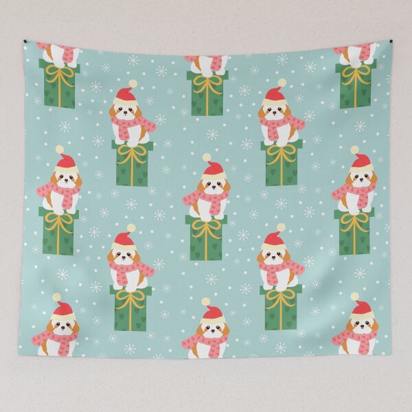 Item preview, Santa Shih Tzu and Christmas Gift designed and sold by Lulupainting.
