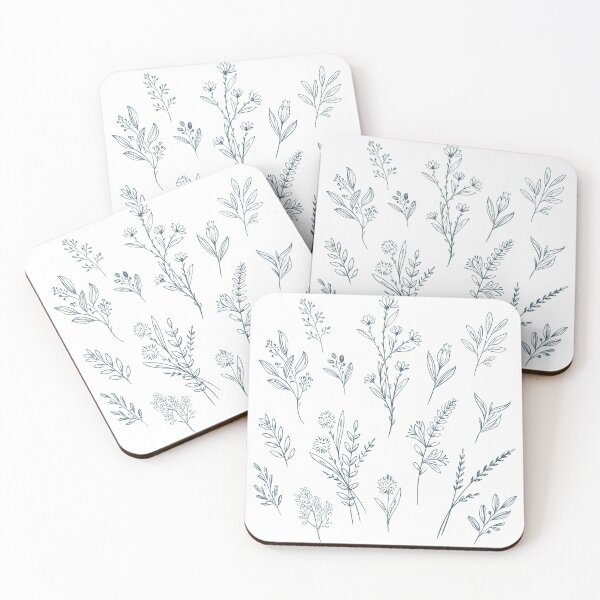 Item preview, Hand Drawn Floral Decorative Collection designed and sold by artPS.