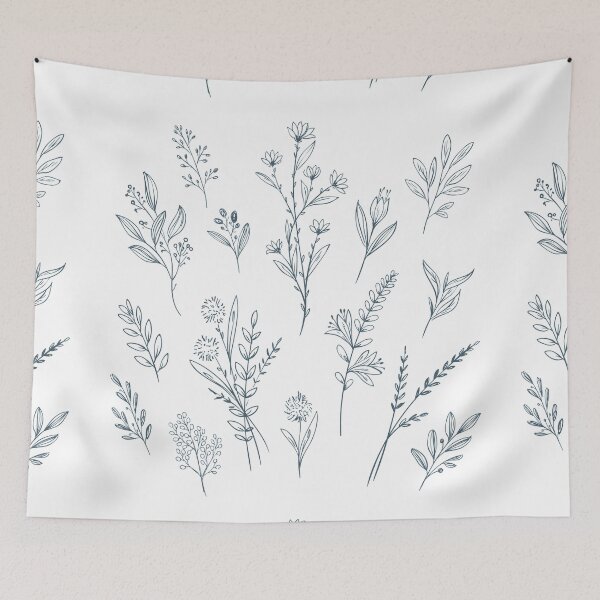 Item preview, Hand Drawn Floral Decorative Collection designed and sold by artPS.