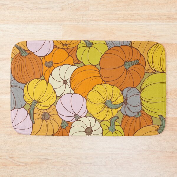 Item preview, Fall Pumpkin Collage Pattern - A Colorful Pumpkins Design  designed and sold by stacree.