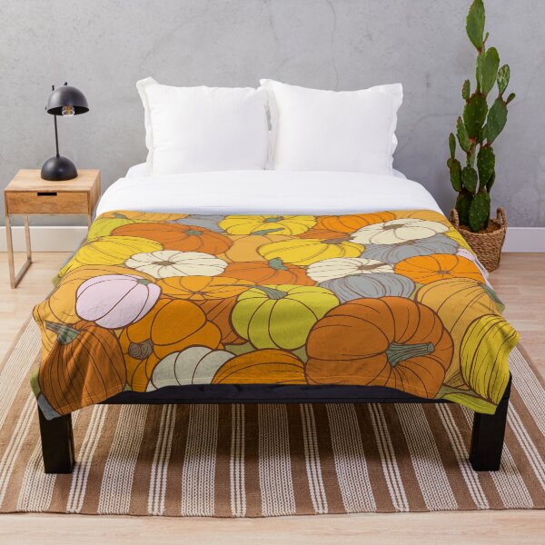 Item preview, Fall Pumpkin Collage Pattern - A Colorful Pumpkins Design  designed and sold by stacree.