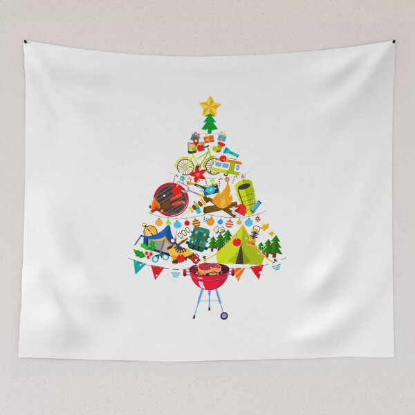 Item preview, Camping christmas tree designed and sold by GeniusDesignArt.