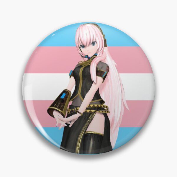Item preview, Megurine Luka Transgender pin  designed and sold by Cosplayshin.
