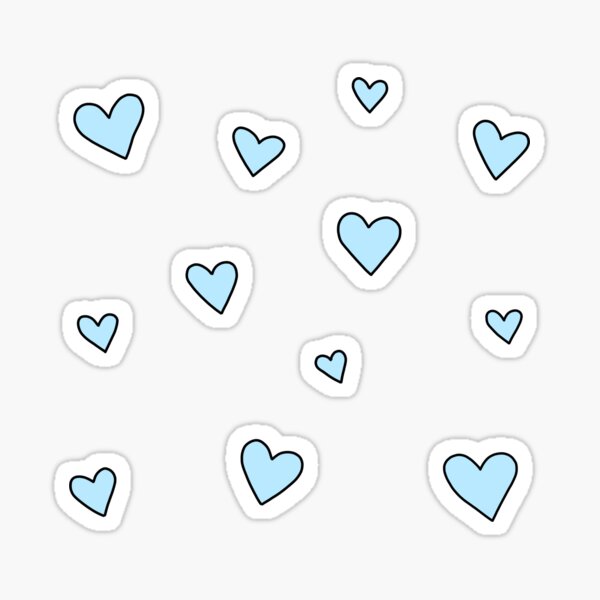 blue aesthetic stickers redbubble