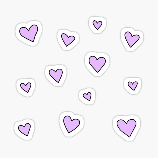 Pink Hearts, 6mm Tiny Heart Stickers, Planner Stickers, Vinyl Stickers