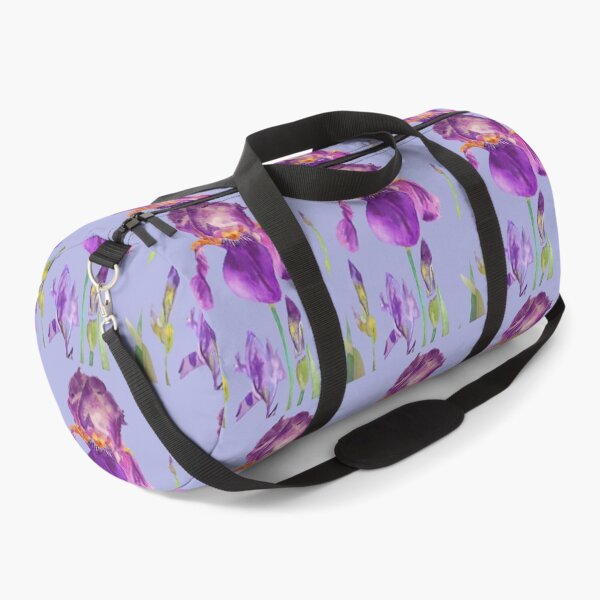 Item preview, Iris Watercolor Painting - Elegant Purple on Light Purple designed and sold by Sarah  Rajkotwala.
