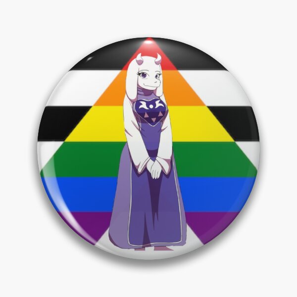 Item preview, Toriel Ally pin designed and sold by Cosplayshin.