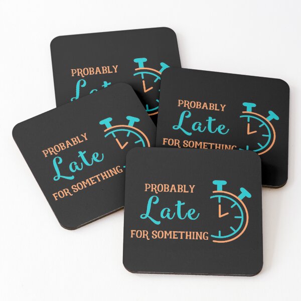 Item preview, Probably Late for Something in Teal and Orange designed and sold by Paulele.