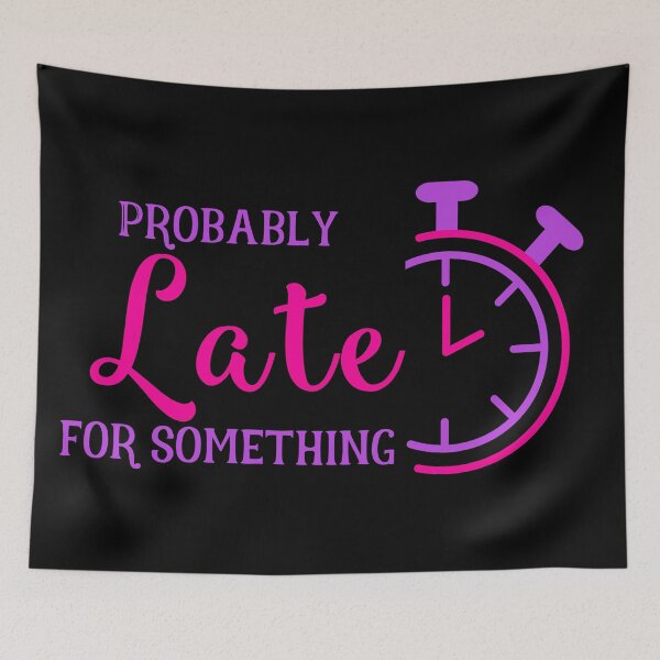 Item preview, Probably Late for Something in Pink and Purple designed and sold by Paulele.