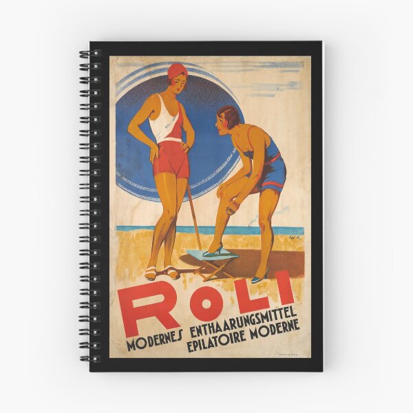 Item preview, retro roli modernes enthaarungsmittel epilatoire moderne vintage reclame designed and sold by CorasPosters.