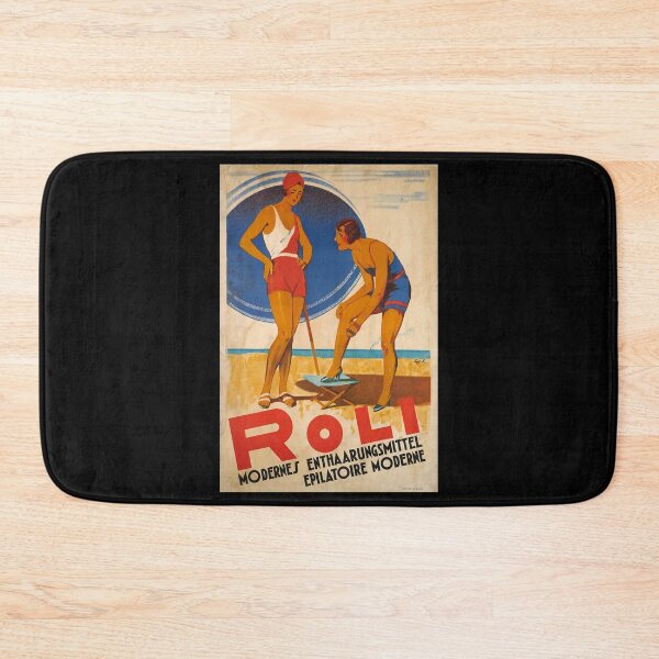 Item preview, retro roli modernes enthaarungsmittel epilatoire moderne vintage reclame designed and sold by CorasPosters.