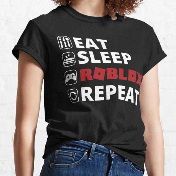 Eat Sleep Roblox Repeat Classic T-Shirt