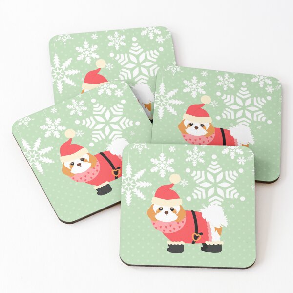 Item preview, Shih Tzu Christmas Santa Claus designed and sold by Lulupainting.