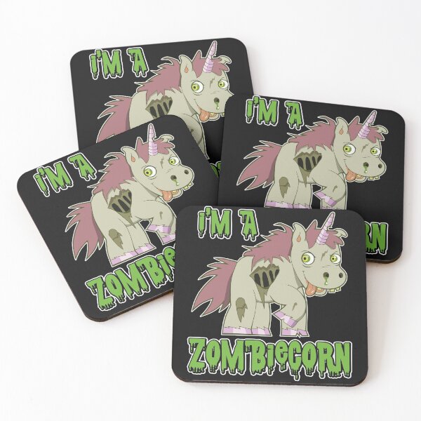 Item preview, Cute Unicorn looking as Zombie print designed and sold by sunnym79.