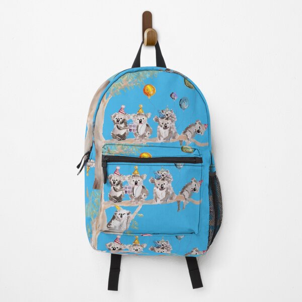 Item preview, Koala Watercolor Painting, The Koalas Birthday Party - on Sky Blue designed and sold by Sarah Rajkotwala.