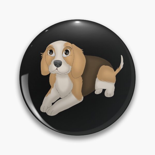 Item preview, cute dog in brown and white with black  designed and sold by Ryzdesain.